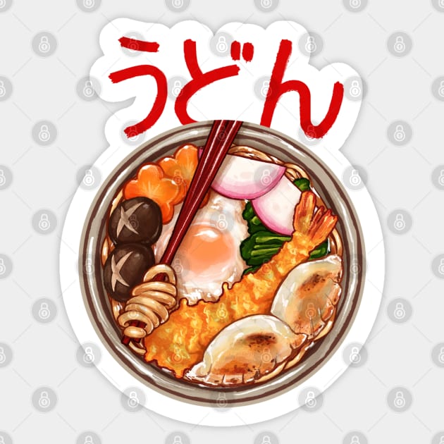 Tempura Udon Sticker by densukii